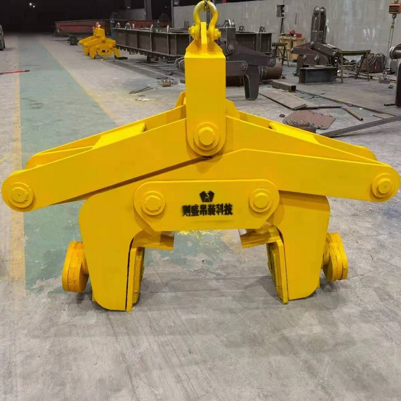 圆钢圆管夹钳 低碳高合金钢压制起重冶金夹具 钢管水泥管水平夹钳