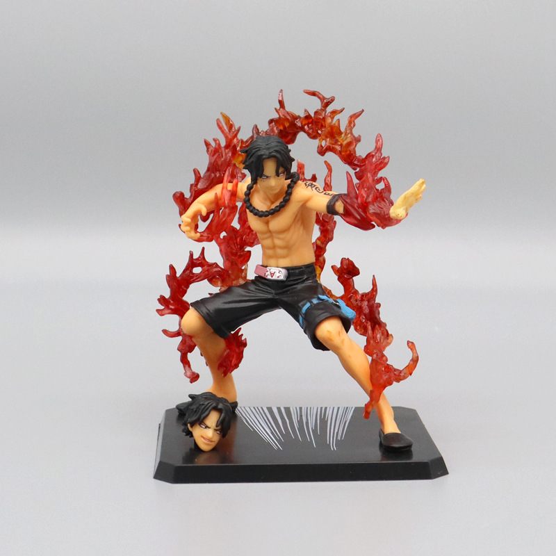 One Piece Fire Fists Luffy Ace Ghost Chasuron Demon Wind Leg Shanzhi Anime Garage Kits Peripheral Model Ornaments