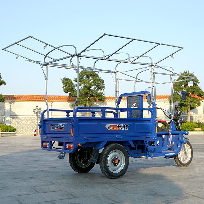 新款电瓶电动三轮车棚加强加厚遮阳挡雨蓬全封闭帆布小吃摆摊车篷