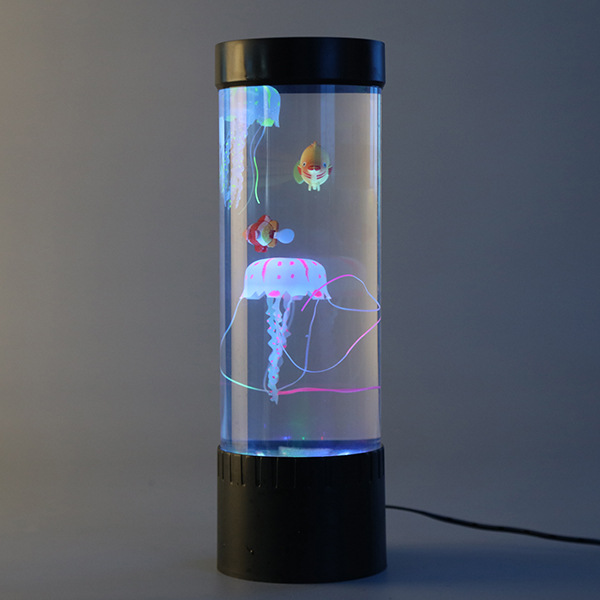 亚马逊爆款中号水母灯儿童台灯感应夜灯圣诞礼物直径8cm高度32cm