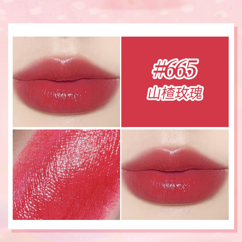 Novo Colorful Silk Bright Lipstick Transparent Light Autumn Winter Retro Red Pottery Red Brown White Nourishing Lipstick Female