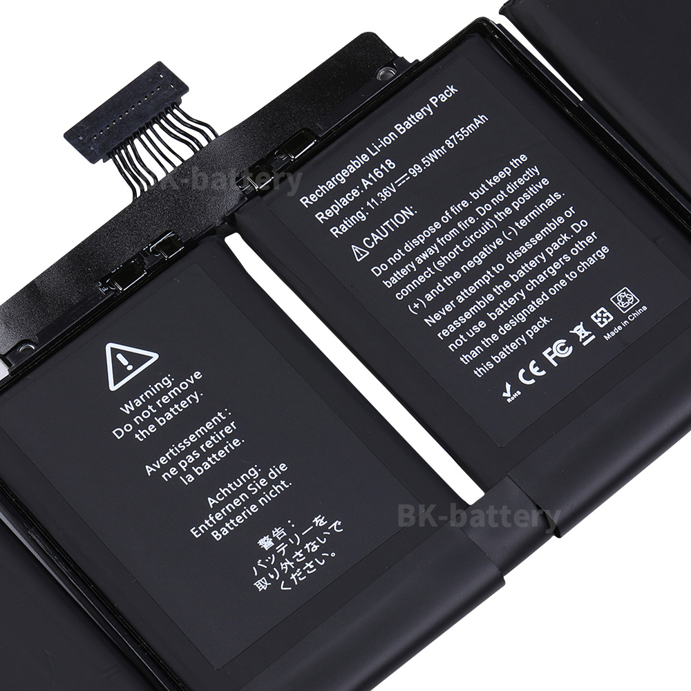全新原装笔记本电池a1618 a1398-15 15寸适用于macbook battery