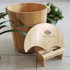 藏奥堂杉木泡脚木桶足疗足浴桶洗脚桶实家用加厚高深桶神器过小腿