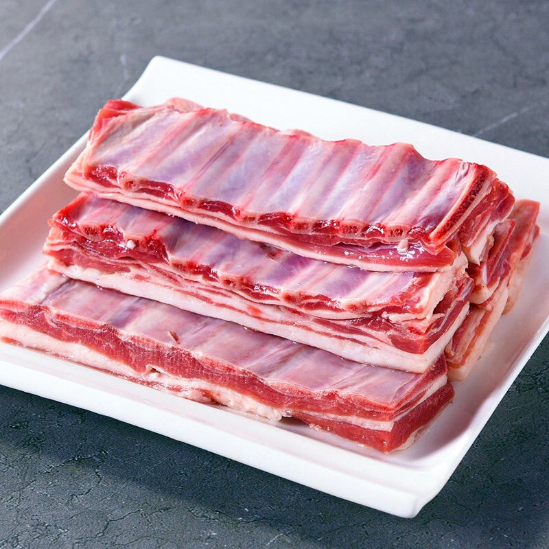 羊肉批发新鲜现杀羊标排羔肋羊排烧烤食材羊蝎子精修羊寸排羊排骨