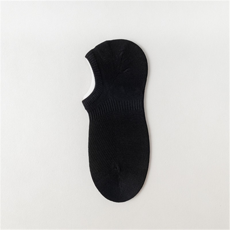 Qianyuan Season Independent Packaging Boat Socks Women's Pure Cotton Socks Women's Combed Cotton Men's Socks Silicone Anti-Slip Invisible Socks