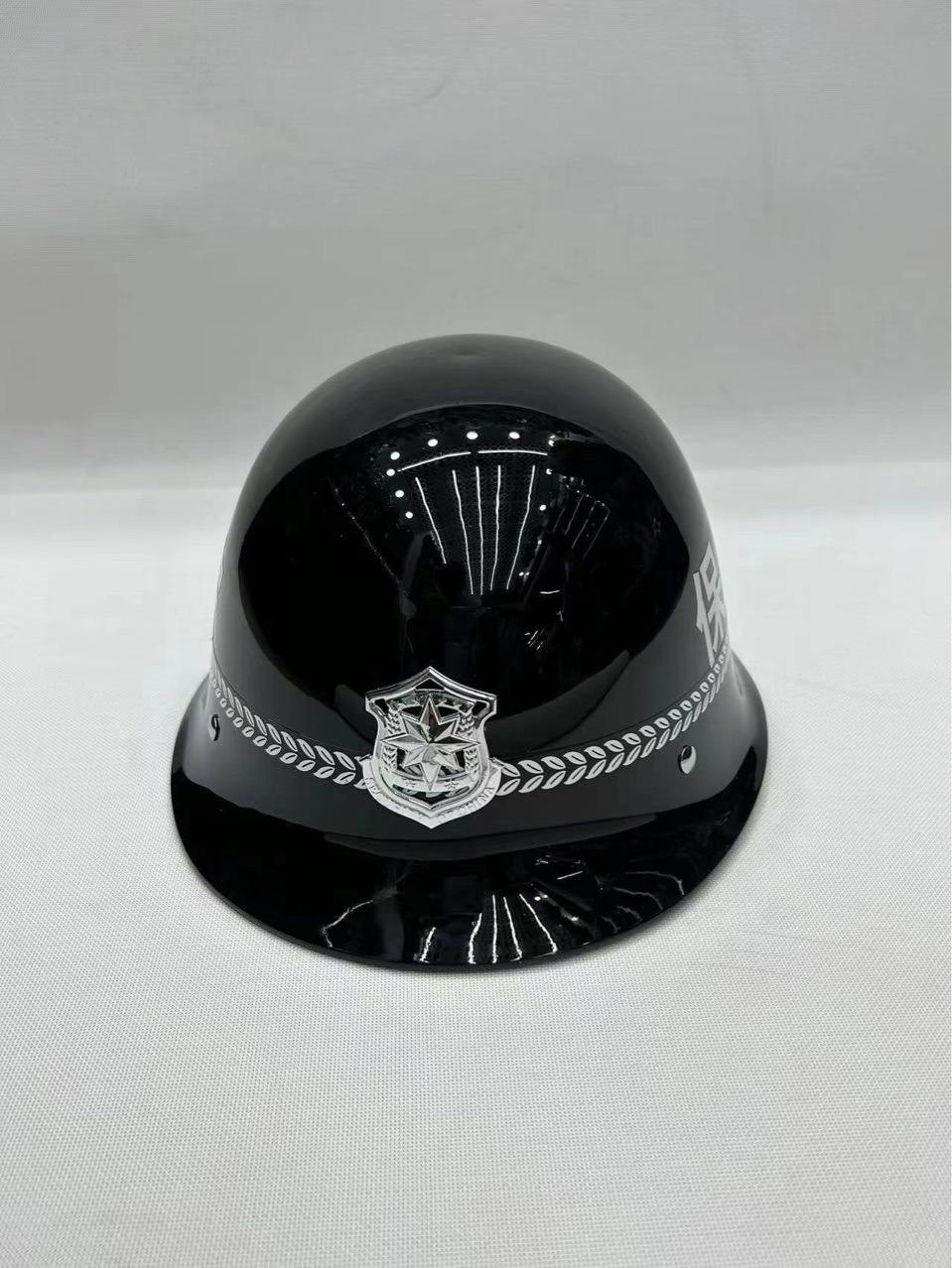 黑色防暴头盔小区物业安保器材学校保安应急救援物资安全防护用品