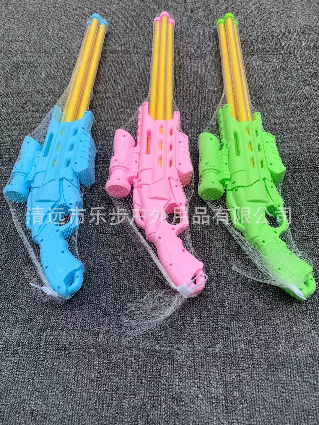 加特林新款四管儿童玩具漂流水枪抽拉水枪