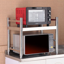 微波炉架子不锈钢货架厨房台面单层调料烤箱厨房用品收纳架一层