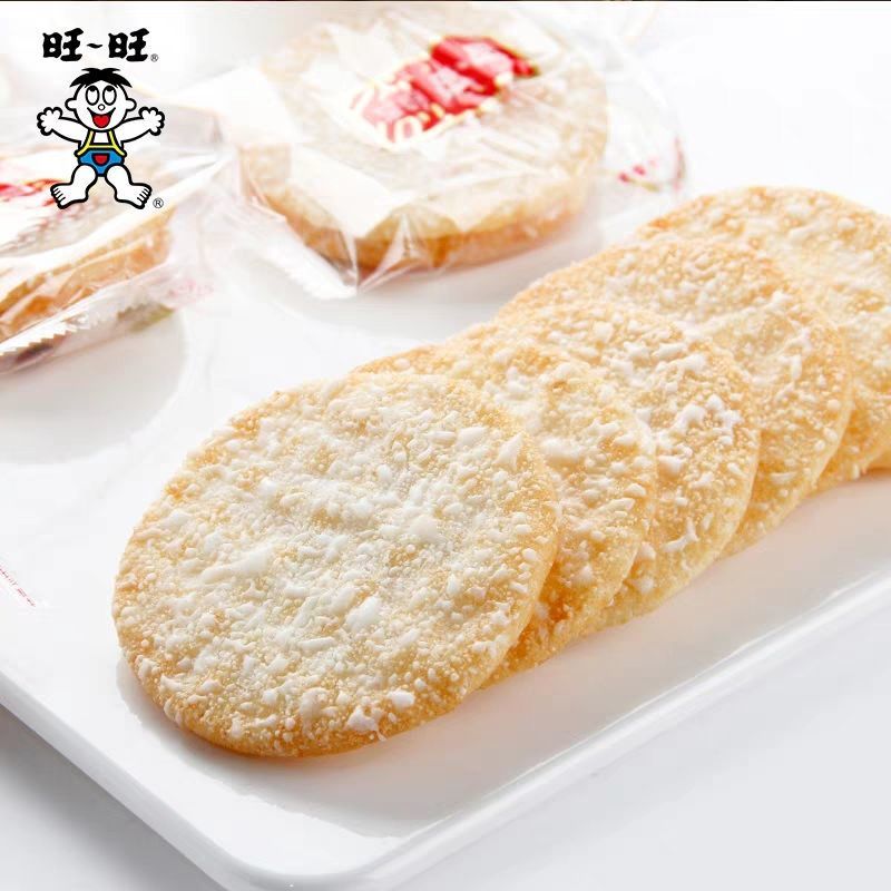 旺旺雪饼仙贝大包装整箱散装膨化食品饼干网红女生零食大礼包批发