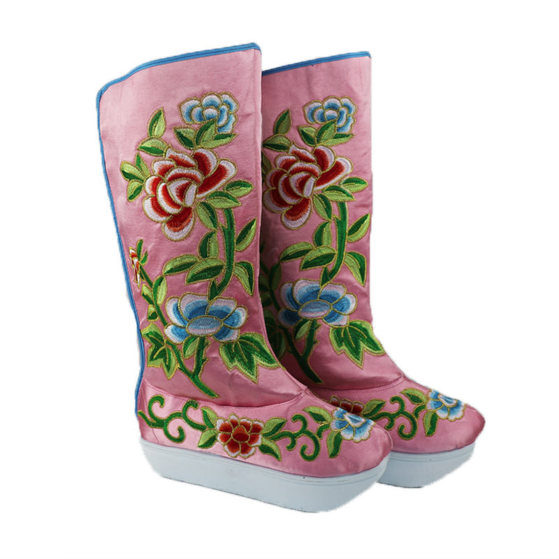 戏曲戏剧高靴越剧小生厚底靴子朝靴战靴可来样定做