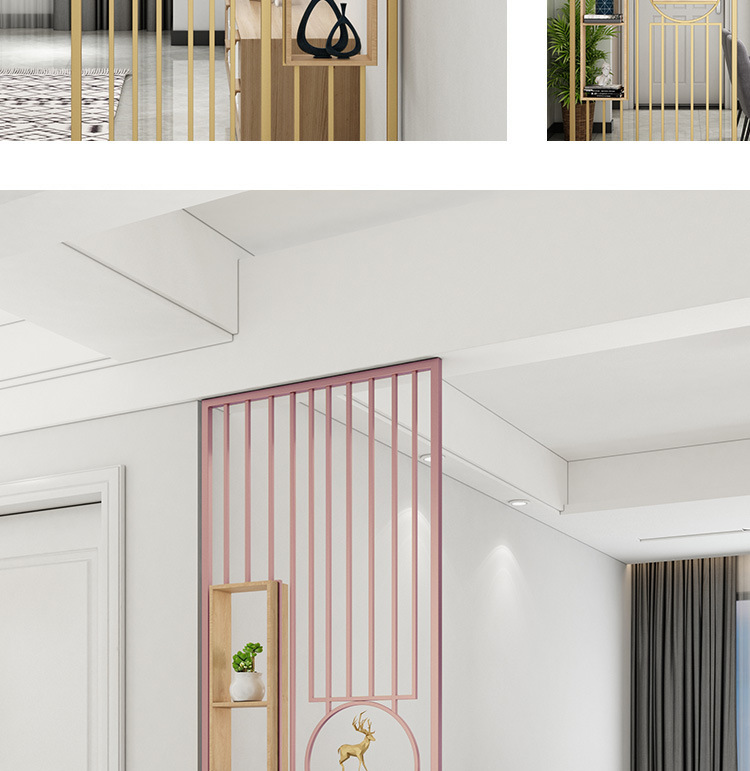 现代简约时尚屏风 公寓套房家用隔断屏风咖啡厅酒店可定制隔断架