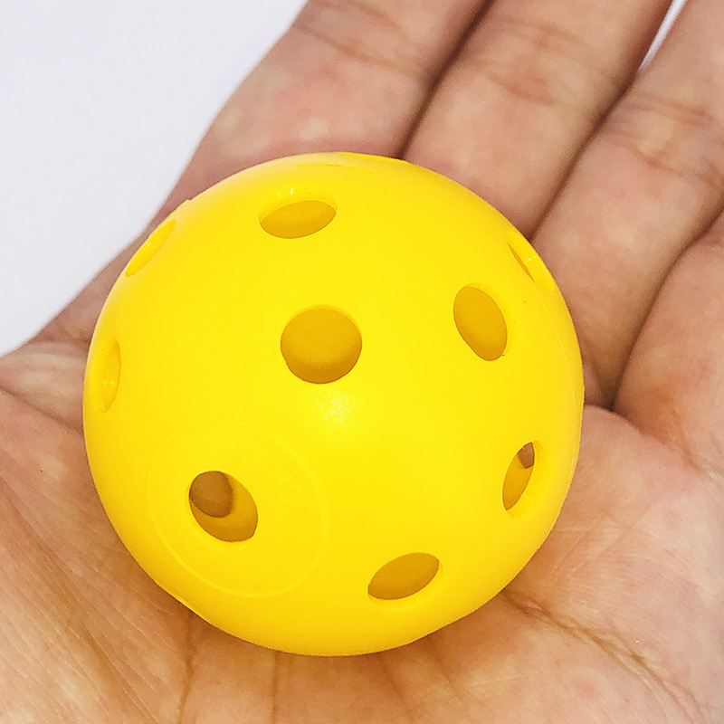 高尔夫空心球室内练习球可印logo手抓洞洞球弹力球儿童玩具多孔球