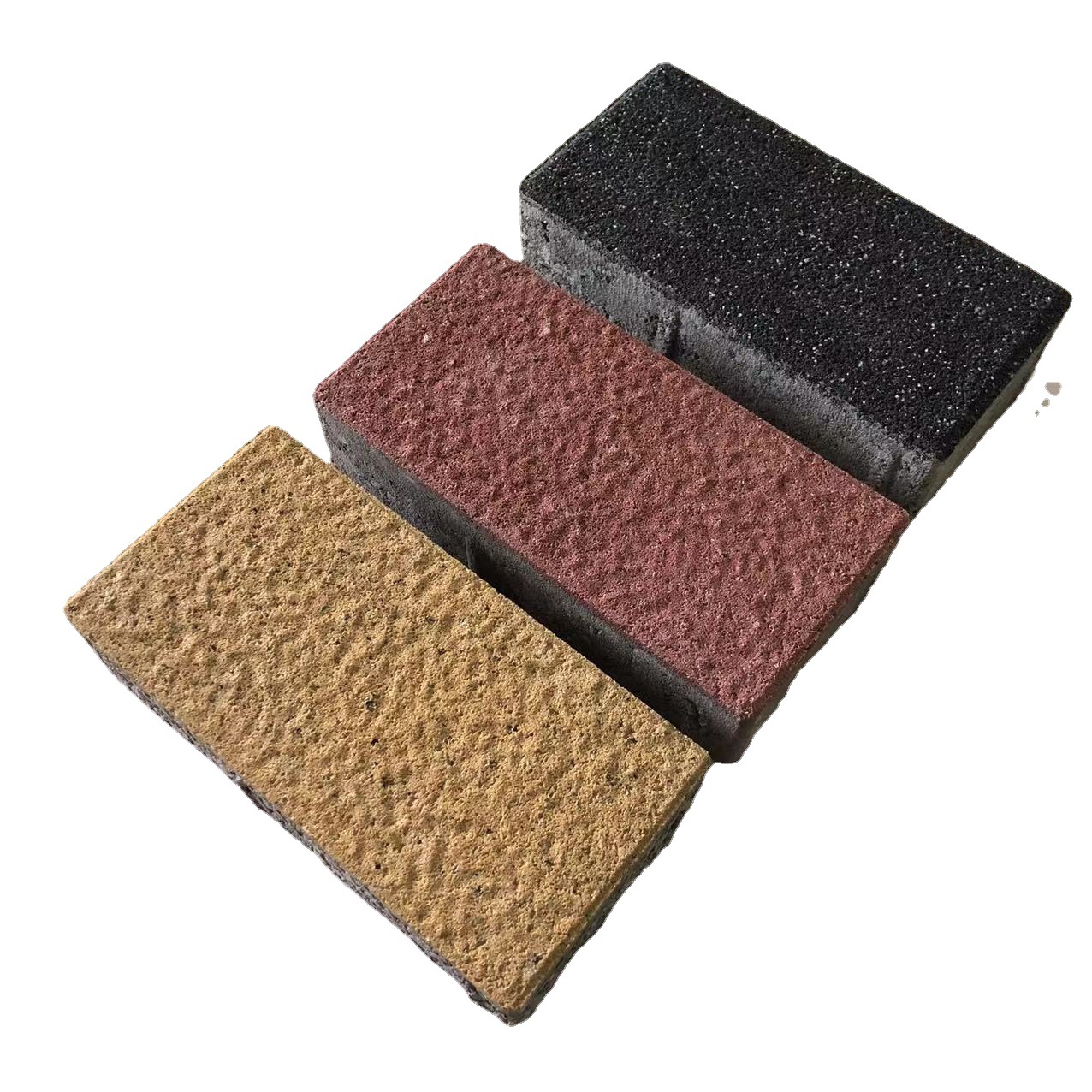 pc仿石砖 彩色路面砖 透水砖 人行步道砖北京天津河北可发货