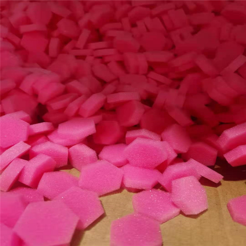 鞋擦按压瓶过滤海绵头清洁吸痰六角海棉三角卸甲海棉异形加工成型