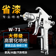 厂家定制立森W-71汽车面漆家具油漆喷漆枪高雾化品质省漆气动喷枪