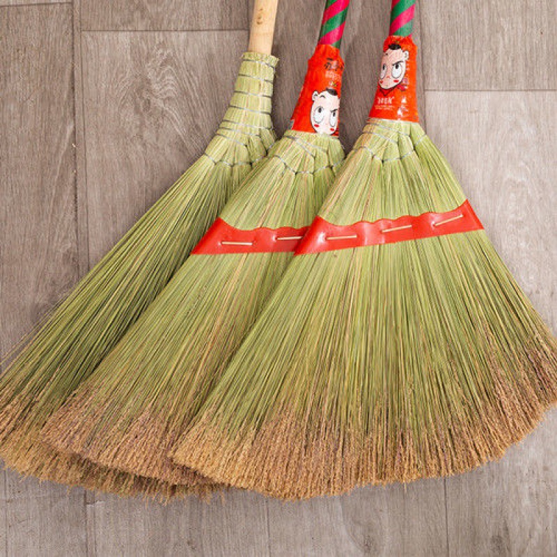 手工编织龙须扫帚老式芒草加大高粱扫地不粘毛头发家用院单位扫把