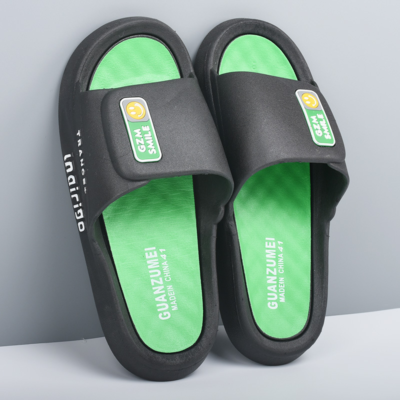 男款pvc夏季沙滩防滑外穿潮流时尚运动户外踩屎感凉拖鞋男士凉拖