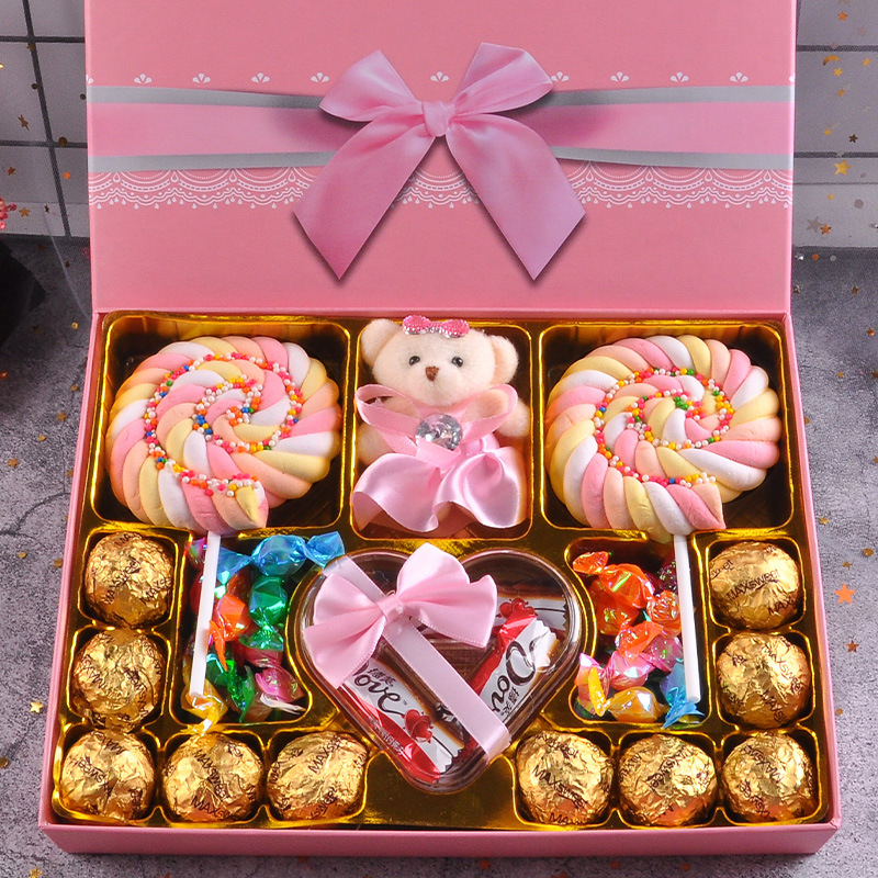 【现货速发】情人节巧克力礼盒送女友女生生日礼物零食糖果棒棒糖