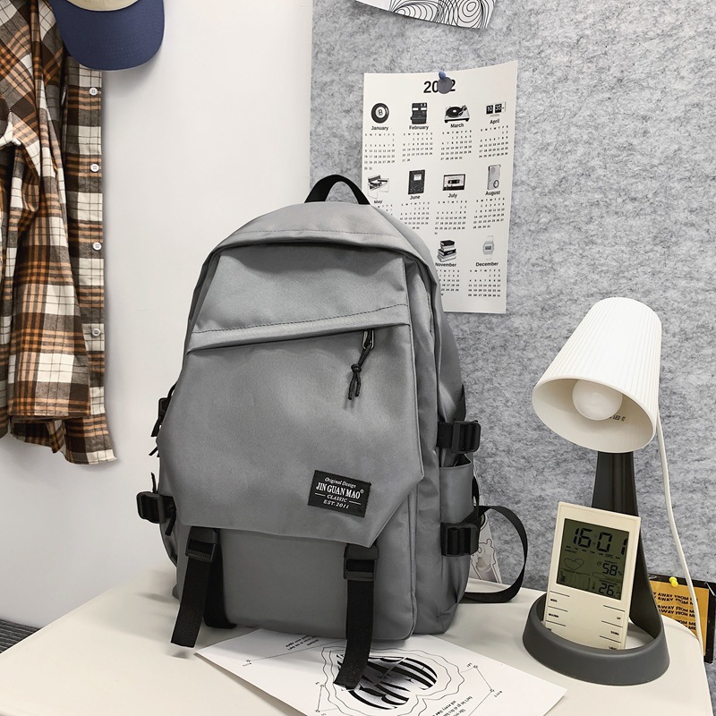 Backpack Men's Fashion Simple and All-Matching Large Capacity Travel Backpack Female Junior High School Student High School and College Student Schoolbag Men