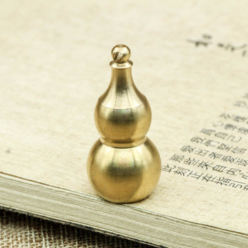 复古做旧纯黄铜空心葫芦摆件居家铜制品工艺品可拧开铜葫芦挂饰批