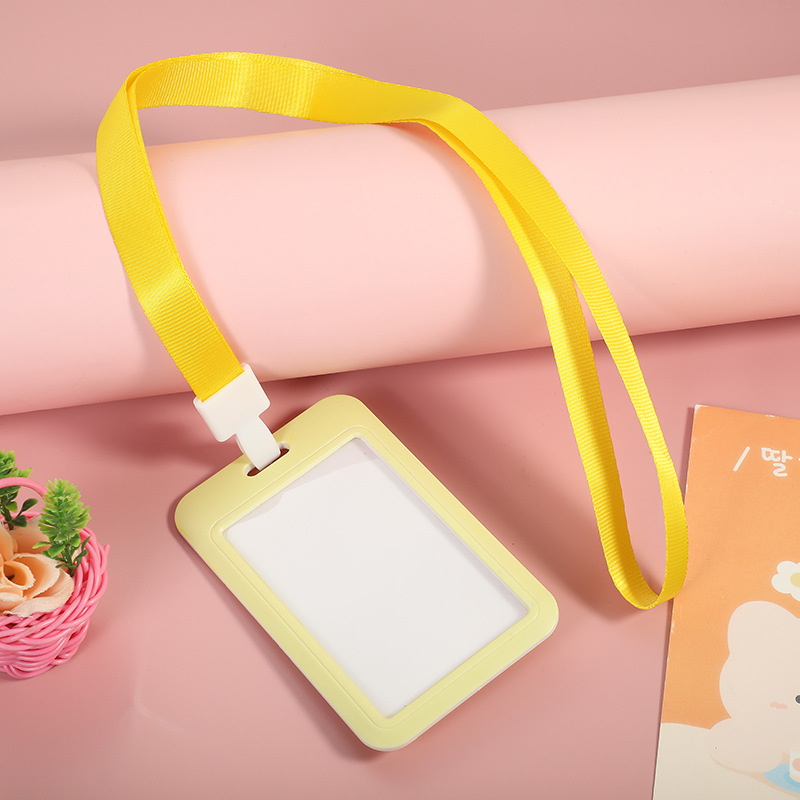 Multi-Style Simple Cartoon Student Meal Card Set Staff Fair Anti-Lost Id Badge Anime Theme Work Card
