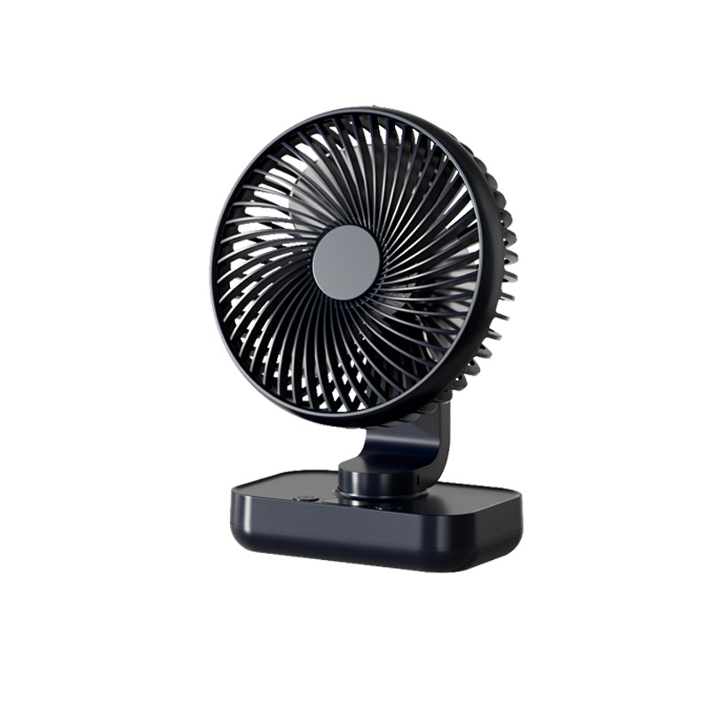 Rotating Small Fan Student Dormitory Desktop Desktop Fan Light Tone Usb Charging Convenient Mini Fan Home