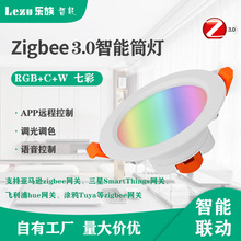 ZigBee 3.0智能筒灯3寸4寸家居天花板顶卧室顶灯手机控制远程控制