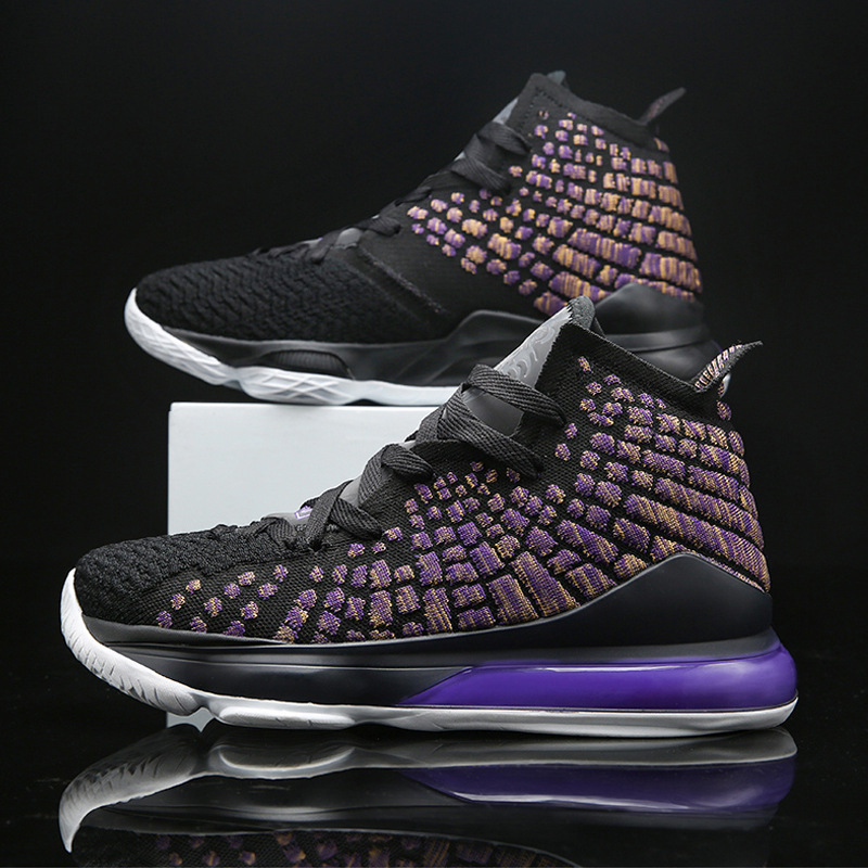 詹姆斯17代篮球鞋男鞋休闲透气实战防滑运动鞋青少年学生训练球鞋