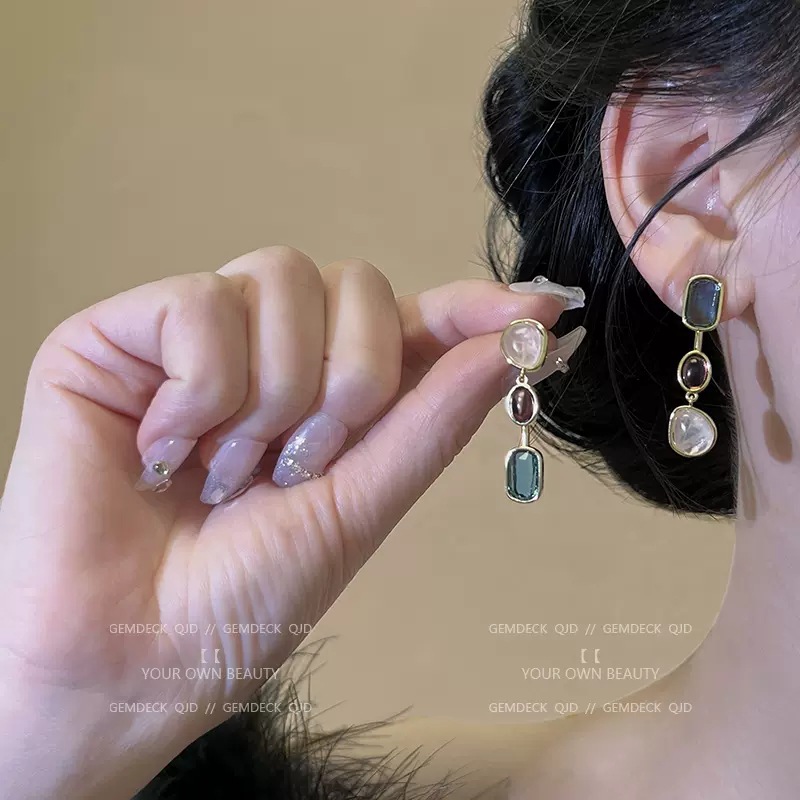 New Chinese Ancient Style Long Fringe Earrings Women's Retro High Sense Graceful Online Influencer Earrings 925 Silver Needle Ear Jewelry