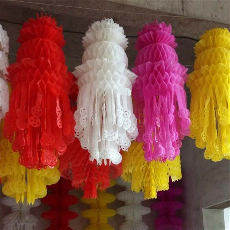 清明节祭祀用品灯笼坟飘塑料上坟扫墓花彩色吊钱殡葬挂清纸引魂幡