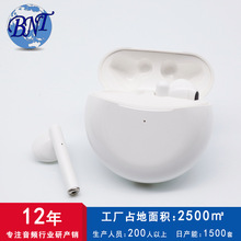 BNT厂家供应显示半入耳式无线耳机圆形充电无线蓝牙耳机定制运动