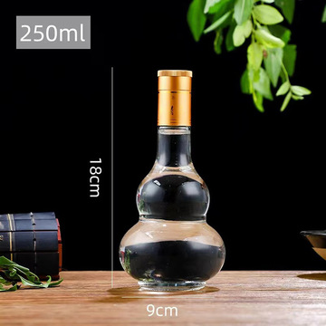 批发125ml小酒瓶250ml葫芦酒瓶100ml白酒瓶透明玻璃瓶瓶盖-阿里巴巴