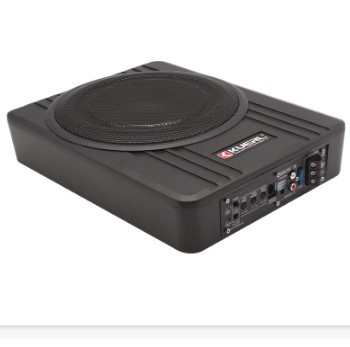 跨境热销 12v大功率铝合金车载音箱座椅下音响改装10寸超薄低音炮