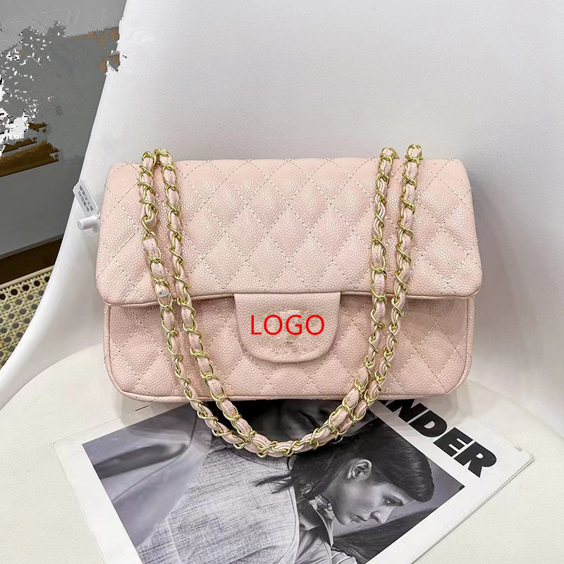 Foreign Trade High-Grade CF Rhombus Caviar Classic Classic Style Bag Shoulder Chain Cross-Body Bag One-Piece Wholesale