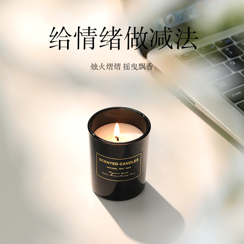 Aromatherapy Candle Factory Spot Goods 5*6 Glass Soy Wax Independent Packaging 19 Kinds of Fragrance Tasting Hand Gift Box