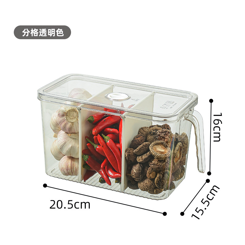 Double-Layer Refrigerator Drinks Storage Box Transparent Self-Contained Beer Soda Finishing Box Household Classification Storage Box