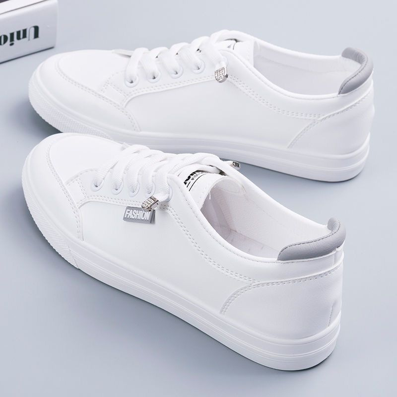 White Shoes Women's Breathable Casual Flat Shoes for Spring and Summer 2023 New All-Matching Women's Shoes Korean Style Mesh Surface