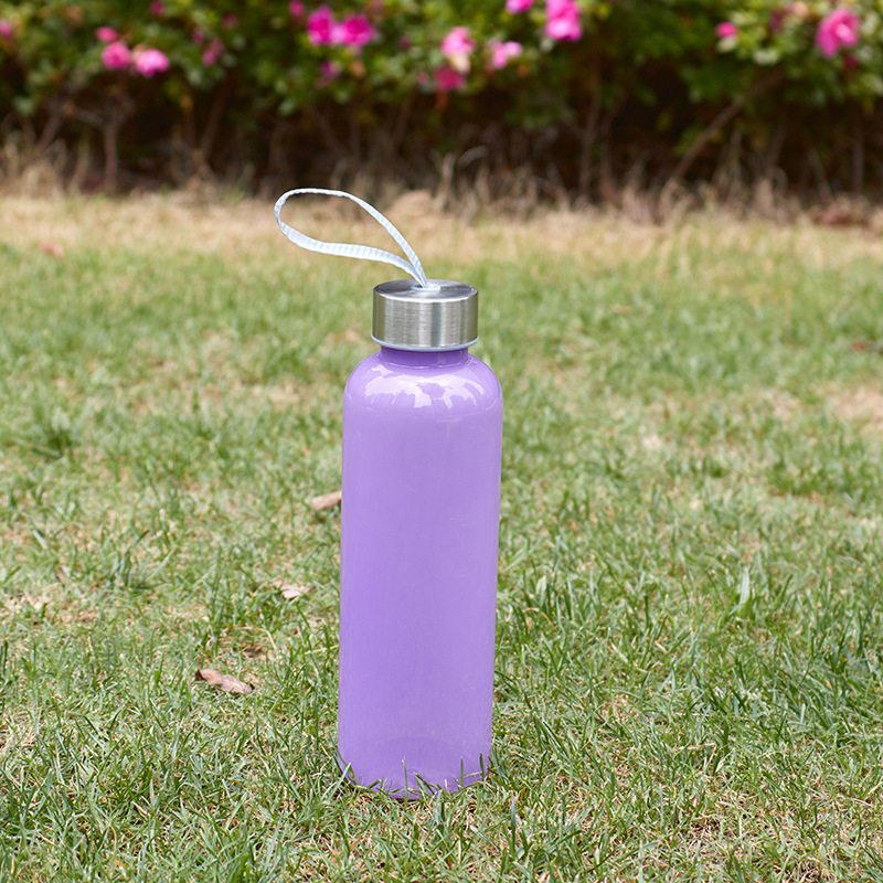 Simple Solid Color Plastic Water Cup Household Small Mouth Bottle Water Cup Outdoor Portable Rope Sports Water Cup Gift Cup Wholesale