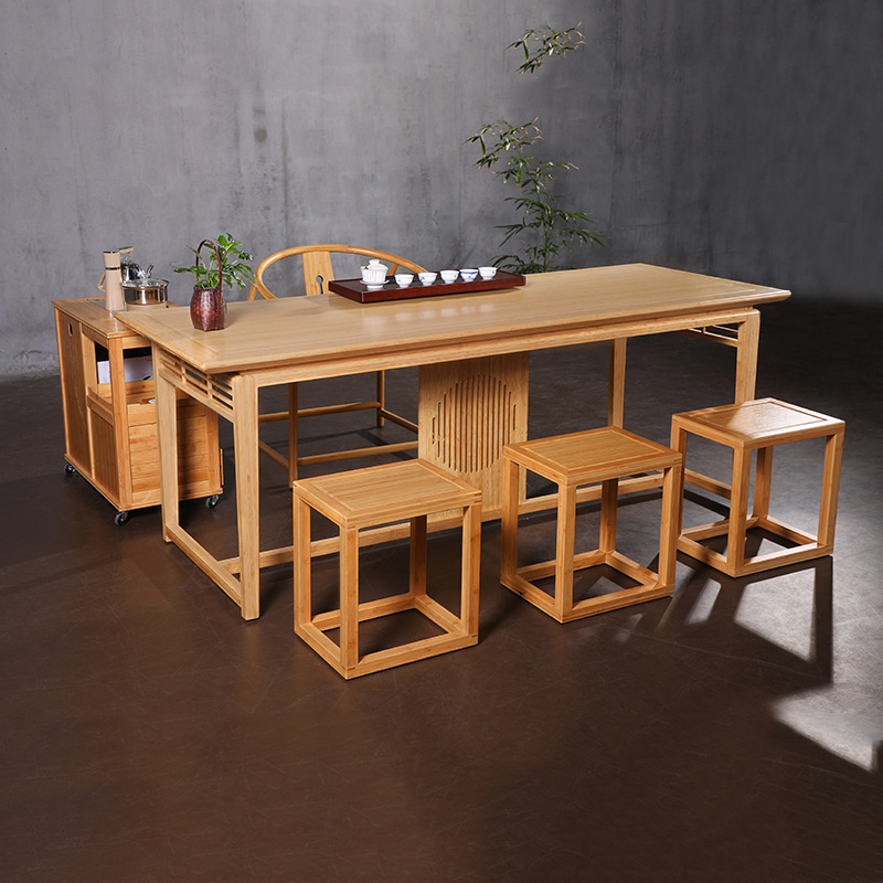 简约茶台茶桌全套新中式泡茶桌椅组合喝茶的桌子禅意家用功夫茶几