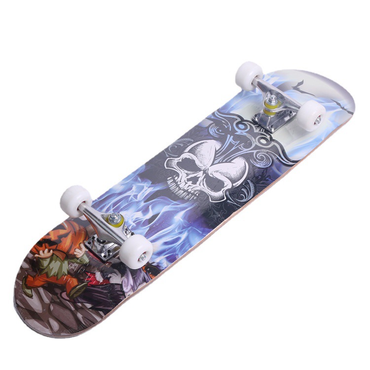 Factory Direct Supply Maple Skate Scooter Street Brush Board Fashion Boys and Girls Twin Tips Skateboard Concave Board
