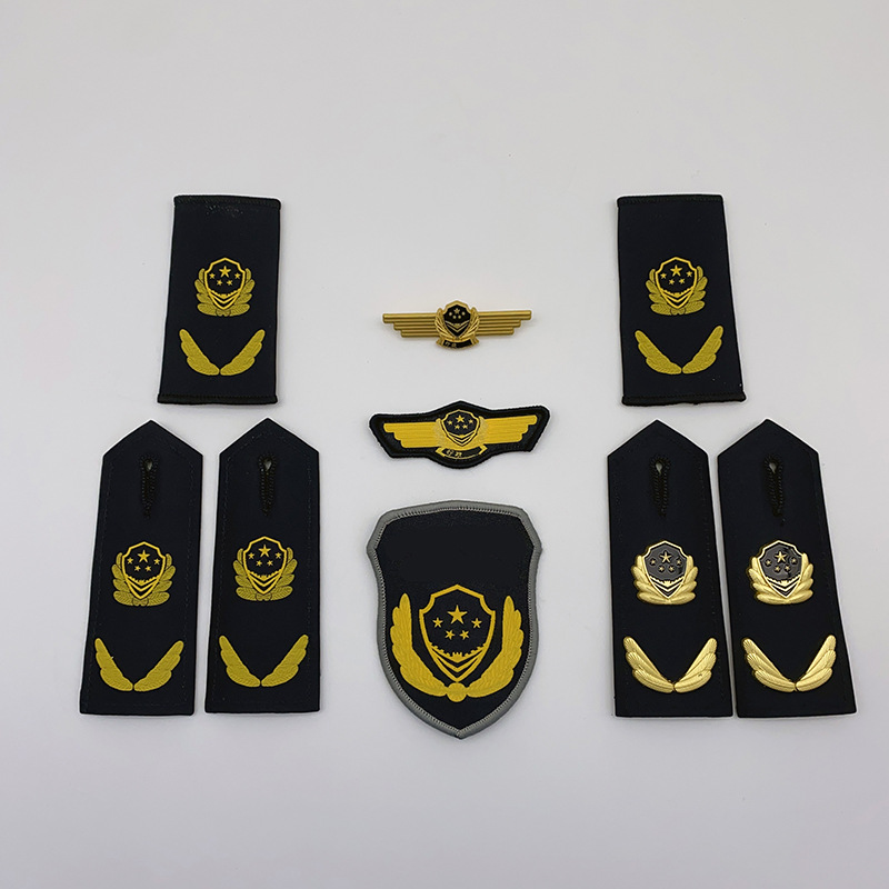 新款综合行政管理6部门交通配饰 肩章臂章胸徽胸号套肩章领带皮带