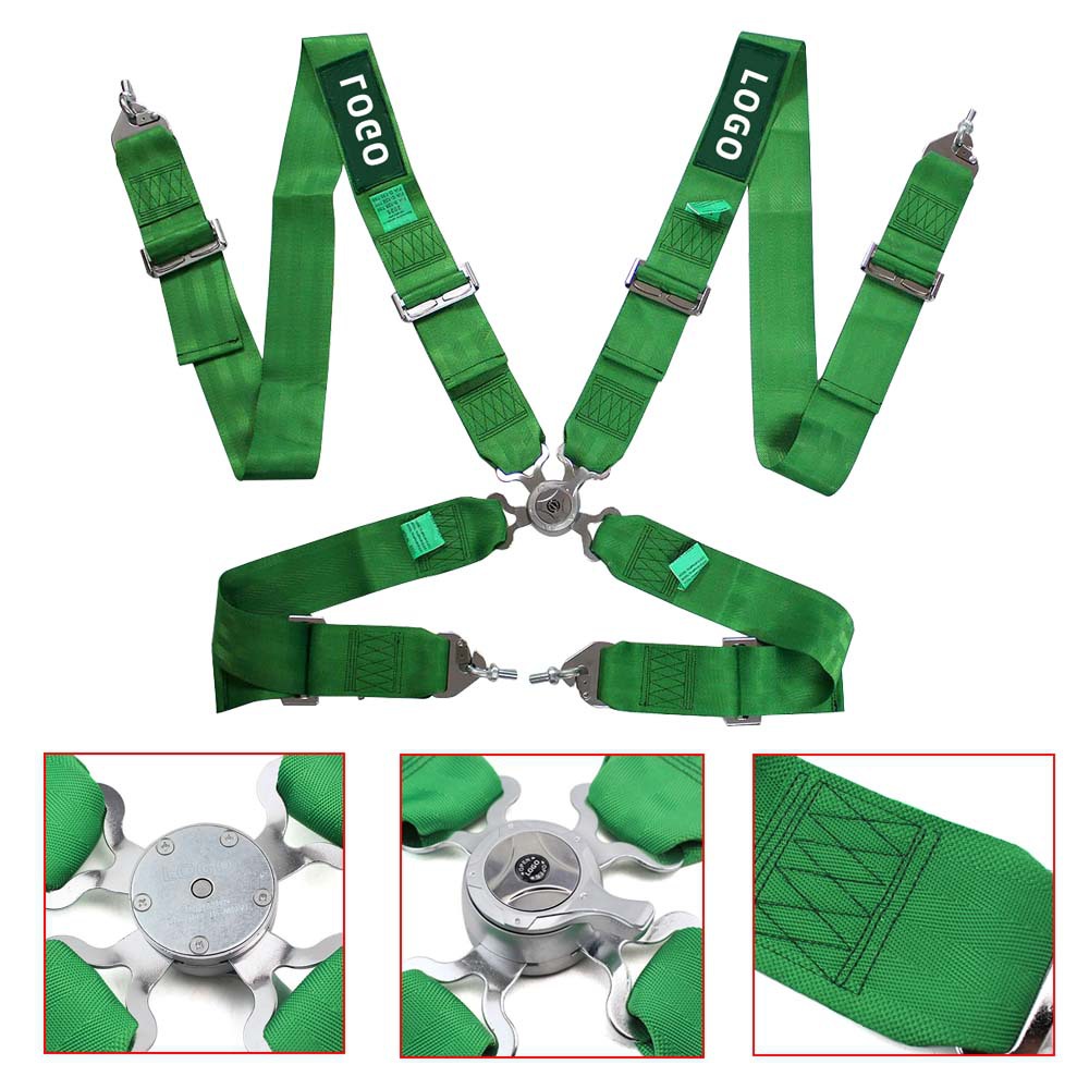 汽车改装座椅安全带 3寸4/四点式通用型快开式 taka@赛车安全带