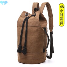 New fashion men's leisure bag Korean Canvas Backpack跨境专供