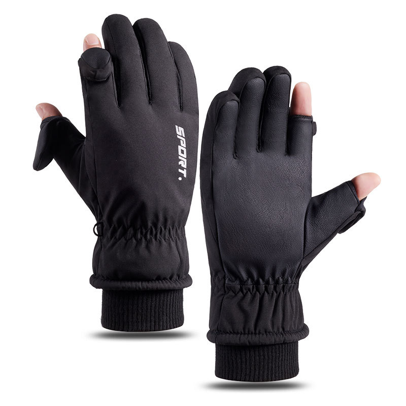 Ski Gloves Men's and Women's Q9067 Waterproof Cold Protection Fleece Sports Thick Winter Warm Touch Screen Gloves Foreign Trade