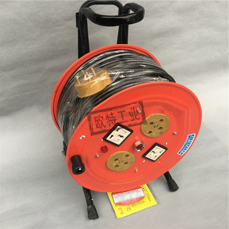 收放线工程线缆盘3*4 1手提移动线盘100米建筑工地电缆卷线盘