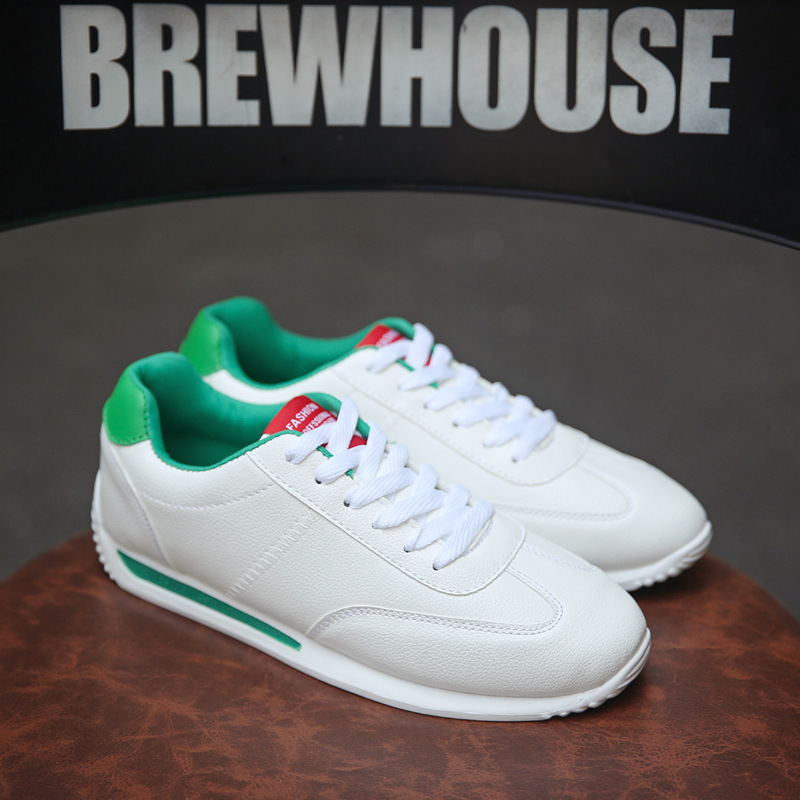 春天男装小白鞋中学生韩式白色板鞋男土运动休闲鞋球鞋阿甘男鞋子