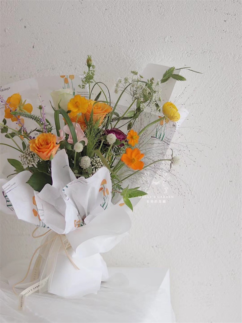 新品小清新自然风加厚雪梨纸花艺包装纸鲜花内衬纸包花纸材料