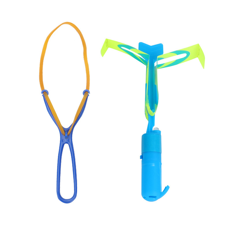 Luminous Slingshot Rocket Volume Express Blue Light Double Flash Flying Sword Children Gift Night Market Stall Hot Sale Toy Factory Wholesale