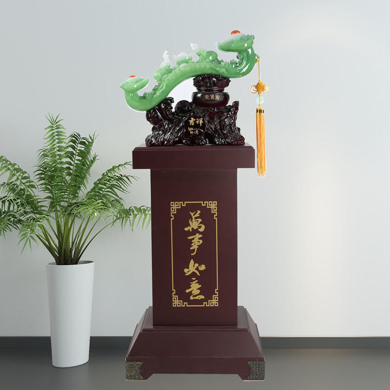 吉祥如意落地大摆件家居客厅树脂工艺品公司大厅店铺开业乔迁礼品