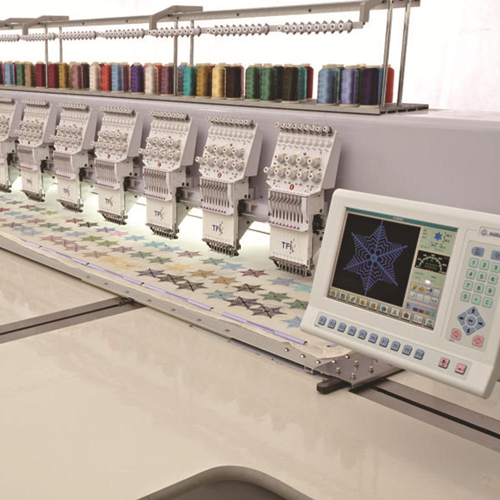 服装绣花机全自动大豪高速绣花机9针20头等多头成衣刺绣机器